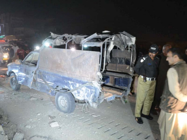 security officials inspect the blast site in quetta photo ppi security officials inspect the blast site in quetta photo ppi