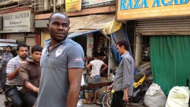 an african man in a bazar in mumbai many africans face discrimination when they try to rent apartments photo bbc