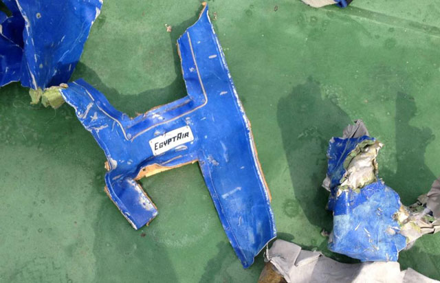 recovered debris of the egyptair jet that crashed in the mediterranean sea is seen in this handout image released may 21 2016 by egypt 039 s military photo reuters