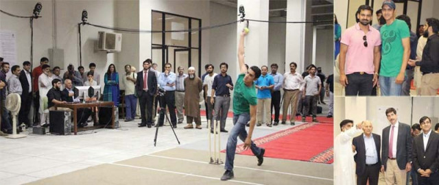 the biomechanics lab is a welcome addition and will aid bowlers in analysing and correcting their actions photo courtesy lums the biomechanics lab is a welcome addition and will aid bowlers in analysing and correcting their actions photo courtesy lums