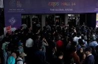 visitors crowd to enter a hall at a venue for india ai impact summit at bharat mandapam in new delhi india february 16 2026 photo reuters visitors crowd to enter a hall at a venue for india ai impact summit at bharat mandapam in new delhi india february 16 2026 photo reuters