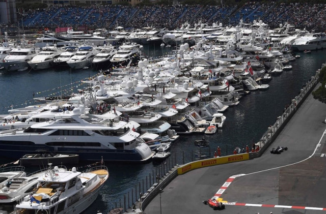 second practice session at the monaco street circuit on may 26 2016 in monaco three days ahead of the monaco formula one photo afp