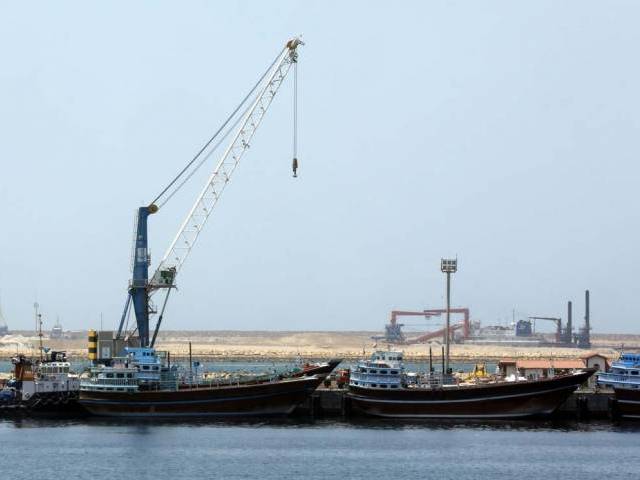 a partial view of the kalantari port in city of chabahar photo afp