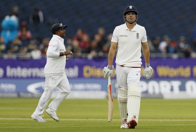 alastair cook looks dejected after being dismissed photo reuters