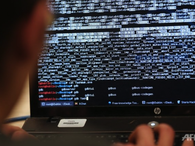 as much as 600mb of data was put up online by the alleged hacker for download photo afp