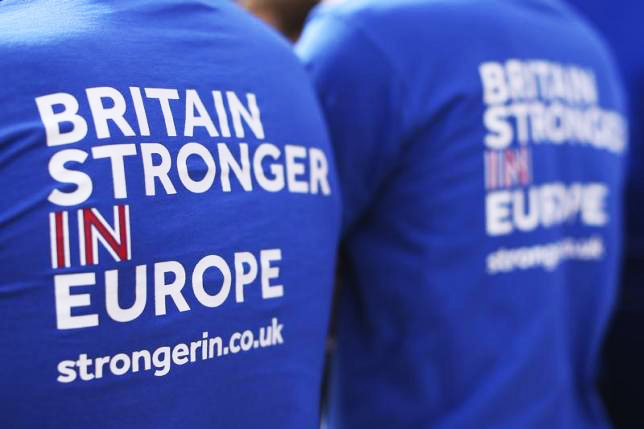 students attend the launch of the 039 brighter future in 039 campaign bus at exeter university photo reuters