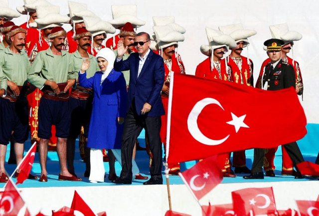 turkish president tayyip erdogan accompanied by his wife emine erdogan greets supporters during a rally to mark the 563rd anniversary of the conquest of the city by ottoman turks in istanbul turkey may 29 2016 photo reuters turkish president tayyip erdogan accompanied by his wife emine erdogan greets supporters during a rally to mark the 563rd anniversary of the conquest of the city by ottoman turks in istanbul turkey may 29 2016 photo reuters