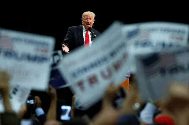 republican us presidential candidate donald trump holds a rally with supporters in san diego california us may 27 2016 photo reuters republican us presidential candidate donald trump holds a rally with supporters in san diego california us may 27 2016 photo reuters