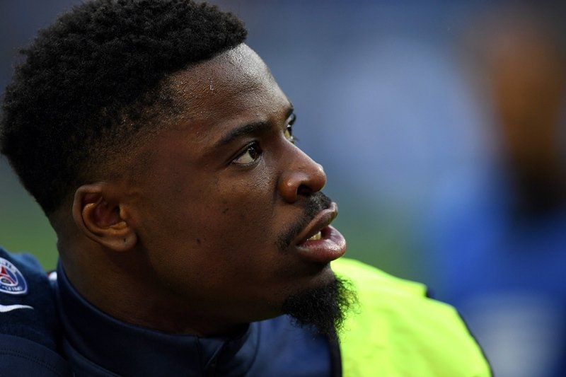 serge aurier was arrested on monday after he hit a police officer outside a nightclub in paris photo afp