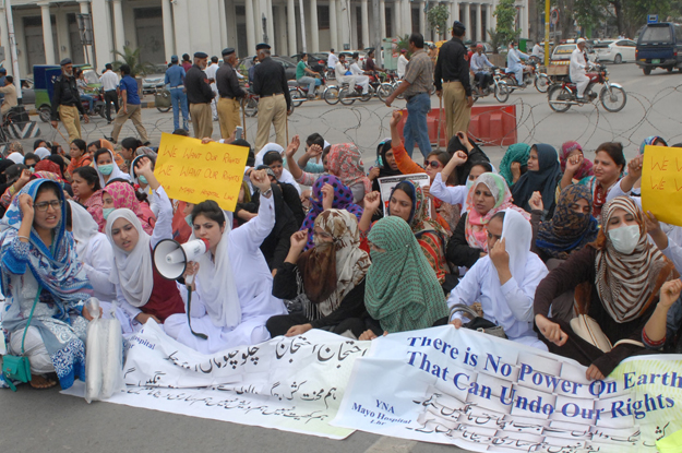 healthcare profession nurses stage protest demonstration