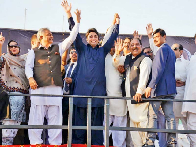 ppp chairman bilawal bhutto zardari waves to supporters during his visit to mirpur ajk photo online ppp chairman bilawal bhutto zardari waves to supporters during his visit to mirpur ajk photo online