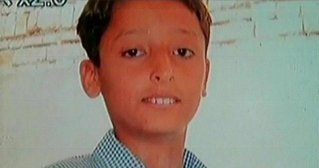 express news screen grab of the child