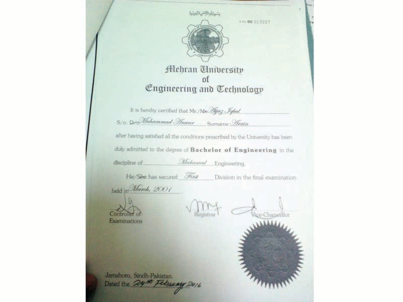 a copy of arain s degree photo express