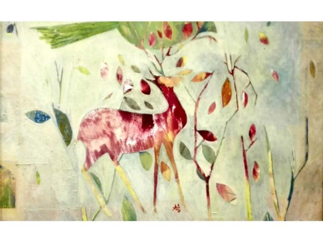 one of the painters says his work is inspired by nature photo express one of the painters says his work is inspired by nature photo express