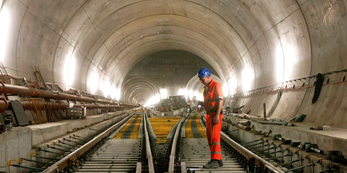 gotthard base tunnel switzerland photo reuters
