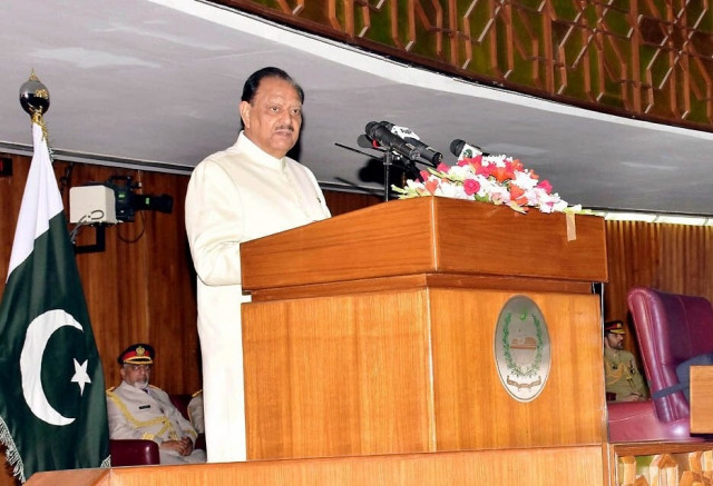 president mamnoon hussain addresses the joint session of parliament on wednesday photo nni president mamnoon hussain addresses the joint session of parliament on wednesday photo nni