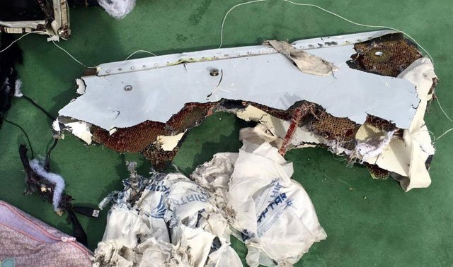 recovered debris of the egyptair jet that crashed in the mediterranean sea is seen in this handout image released may 21 2016 by egypt 039 s military photo reuters