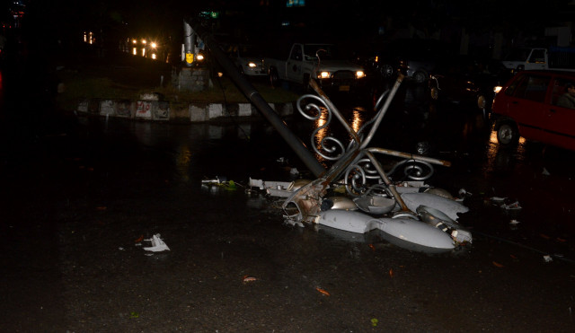 damage to life property caused by flying debris amid powerful gusts photo express damage to life property caused by flying debris amid powerful gusts photo express