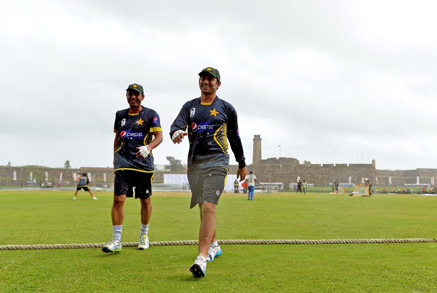 saeed ajmal r during training photo afp