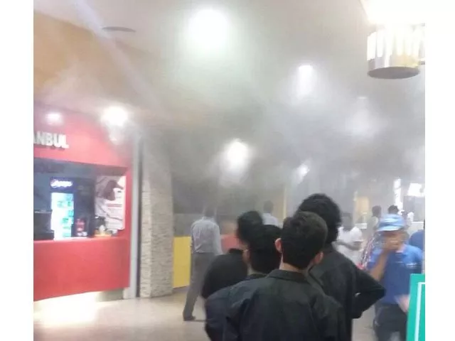 fire at food court of dolmen mall in dha karachi photo twitter fire at food court of dolmen mall in dha karachi photo twitter