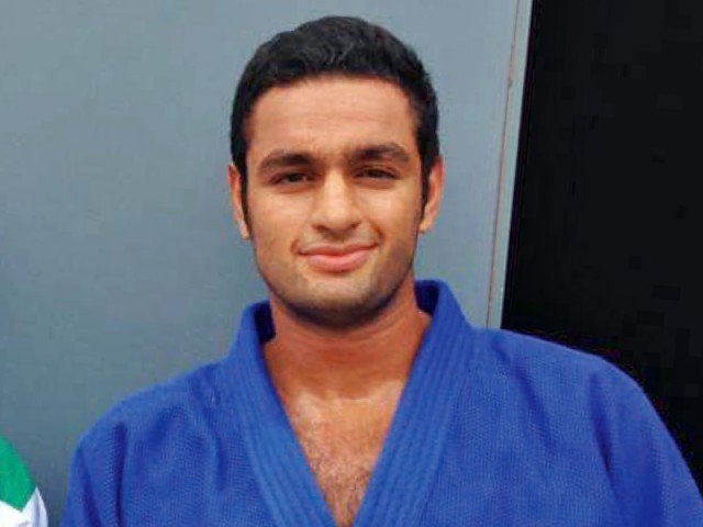 shah hussain shah will be the first pakistani judoka to compete at the olympics photo file