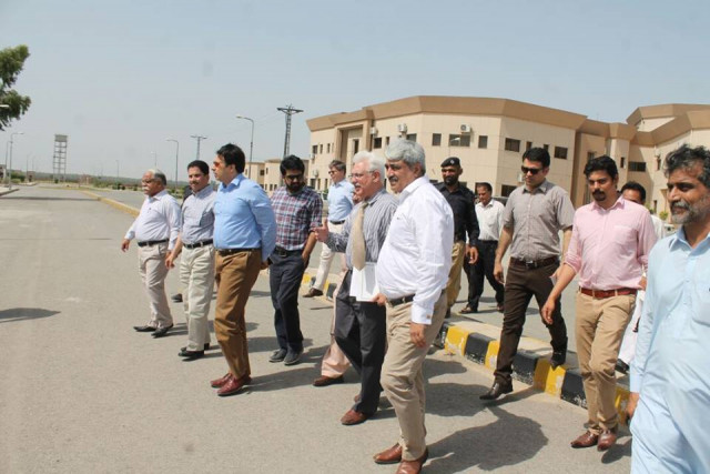 adviser to chief minister on health khawaja salman raffique seen during a visit to the under construction hospital photo online adviser to chief minister on health khawaja salman raffique seen during a visit to the under construction hospital photo online