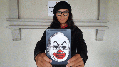 malaysian artist charged for depicting pm as clown malaysian artist charged for depicting pm as clown