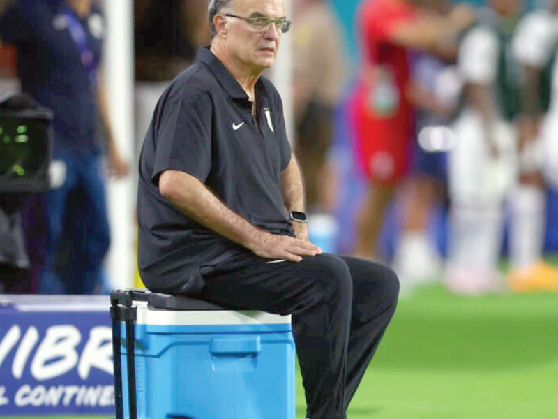 uruguay head coach marcelo bielsa praised his team s display in their 3 1 win over panama in the copa america on sunday photo afp