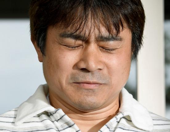 takayuki tanooka father of 7 year old boy yamato tanooka who went missing on may 28 2016 after being left behind by his parents was found alive reacts as he speaks to the media in hakodate on the northernmost japanese main island of hokkaido japan in this photo taken by kyodo on june 3 2016 photo reuters