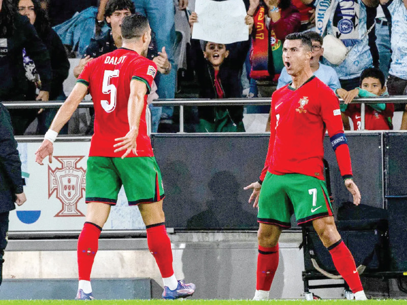 portugal s cristiano ronaldo scored the winner against scotland photo afp