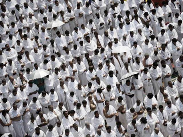 pilgrims during the hajj in makkah photo afp