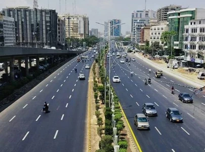 automated lane discipline enforced on sharae faisal