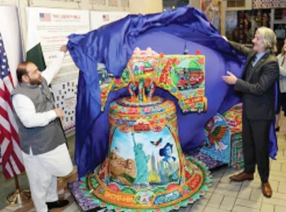 liberty bell display opens at lok virsa