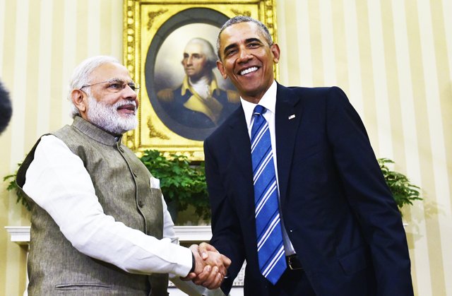 us president barack obama shakes hands with india 039 s prime minister narendra modi during a meeting in the oval office of the white house on june 7 2016 in washington dc afp photo