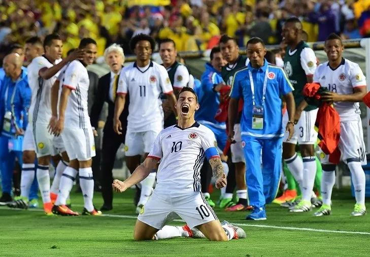 colombia 039 s james rodriguez celebrates after scoring against paraguay during a copa america centenario football match in pasadena california united states on june 7 2016 afp photo colombia 039 s james rodriguez celebrates after scoring against paraguay during a copa america centenario football match in pasadena california united states on june 7 2016 afp photo