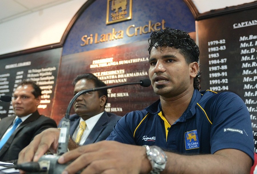 sri lankan cricketer kusal perera talks during a press conference in colombo on may 12 2016 photo afp