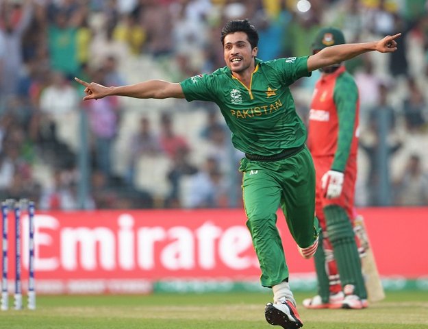 a file photo of fast bowler muhammad amir photo afp