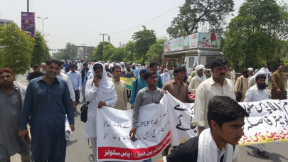 playing victim crestfallen educators stage anti pef demo playing victim crestfallen educators stage anti pef demo