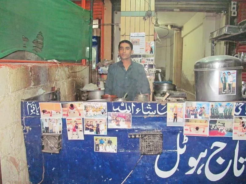 he may be a world record holder but taj seems more proud of his tea making abilities photo courtesy hammad naqvi he may be a world record holder but taj seems more proud of his tea making abilities photo courtesy hammad naqvi