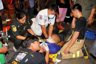 thailand road accident kills 11 school staff