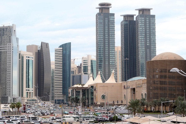 a general view taken on november 24 2015 shows doha city center shopping mall in the qatari capital doha photo afp