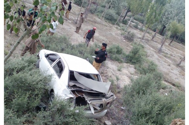 five members of family among dead their car plunged into swat river photo express