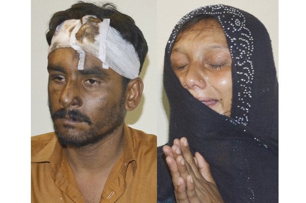 the faces of the couple were blackened and they were paraded in the streets photo file