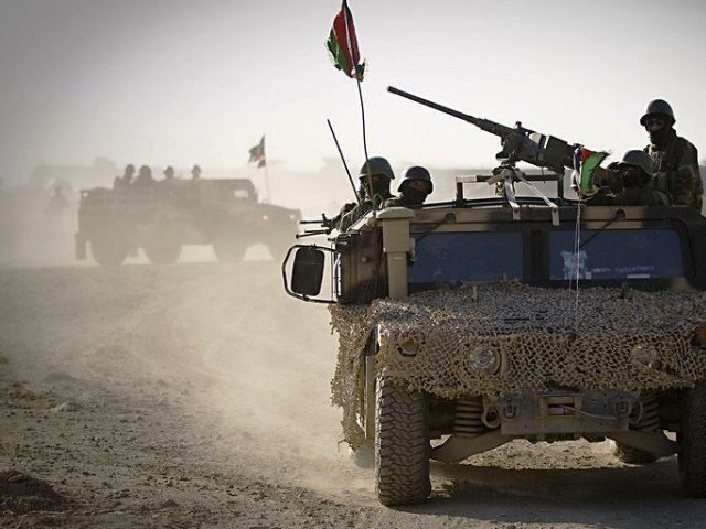 soldiers of the afghan national army ana drive on a road near tagab in kapisa province photo afp file