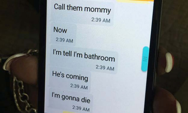 mina justice woke up to text messages from her son telling her he was being held hostage in the club s bathroom photo ap mina justice woke up to text messages from her son telling her he was being held hostage in the club s bathroom photo ap