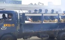five held after clashes between police tlp workers in karachi five held after clashes between police tlp workers in karachi