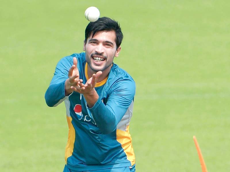 pakistan play their first match at lord s the same ground where amir played his last test five years ago and bowled those infamous no balls photo afp