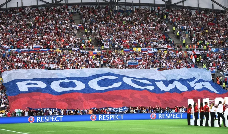 russia were also fined 150 000 euros over unrest in the stadium when russia played england in marseille photo afp russia were also fined 150 000 euros over unrest in the stadium when russia played england in marseille photo afp
