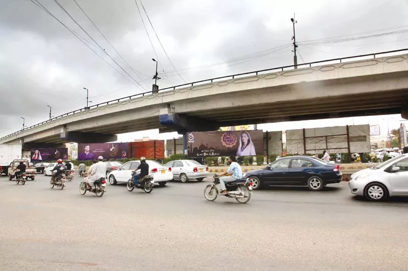 seven new billboards have been installed under the jauhar morr s flyover on rashid minhas road advertising ramazan shows photo athar khan express seven new billboards have been installed under the jauhar morr s flyover on rashid minhas road advertising ramazan shows photo athar khan express