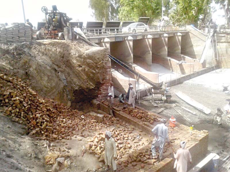 around two dozen crops are either being damaged or have been put at the risk of loss as the irrigation officials fail to meet the repair deadline photo express